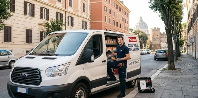 Assistenza Elettrodomestici Miele Roma. Tecnico Con Furgone per Servizio a Domicilio.