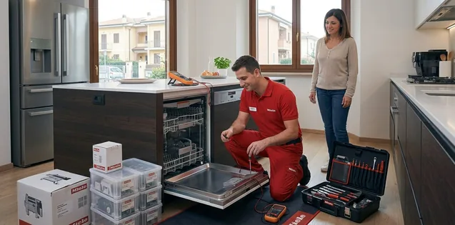 Riparazione Lavastoviglie Miele Roma. Tecnico che riapra lavastoviglie Miele a domicilio a Roma